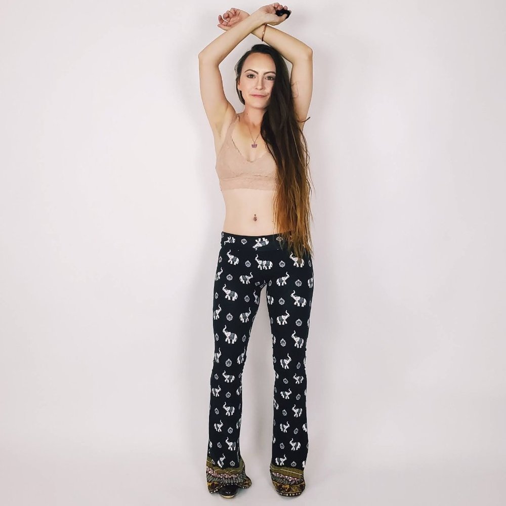 NWT Sueded Elephant Flare Lounge Pants